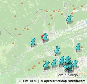 Mappa Via Bernardi Jacopo, 31050 Follina TV, Italia (5.28111)