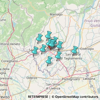 Mappa Via Reghena, 33170 Pordenone PN, Italia (6.88667)