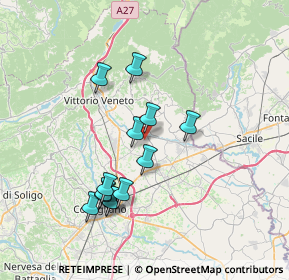 Mappa Via Fratelli Bandiera, 31014 Colle Umberto TV, Italia (6.66308)