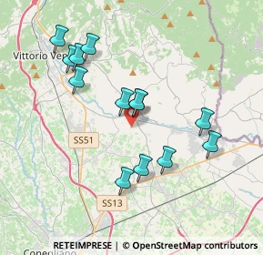 Mappa Via Fratelli Bandiera, 31014 Colle Umberto TV, Italia (3.51692)