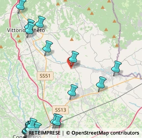 Mappa Via Fratelli Bandiera, 31014 Colle Umberto TV, Italia (6.6725)