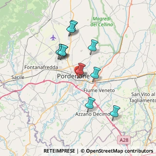 Mappa Via Meduna, 33170 Pordenone PN, Italia (6.38182)