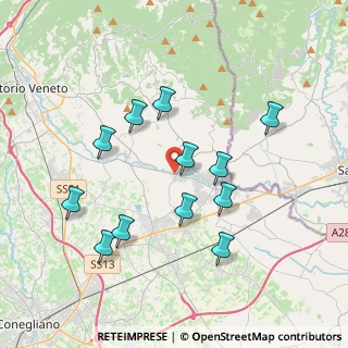 Mappa Via Pasubio Nord, 31016 Cordignano TV, Italia (3.62583)