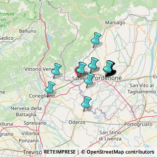 Mappa 33077 Sacile PN, Italia (10.3465)