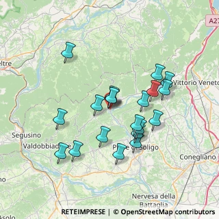 Mappa Via Bernardi Jacopo, 31051 Follina TV, Italia (6.4385)