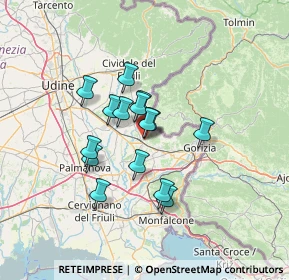 Mappa Via Gorizia, 34071 Cormons GO, Italia (9.86267)