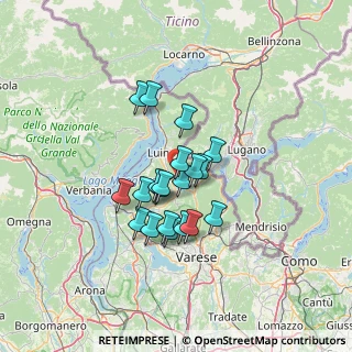 Mappa Via Garzelle, 21010 Montegrino Valtravaglia VA, Italia (9.8395)