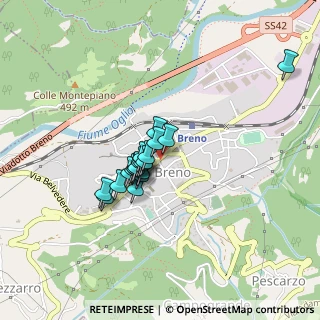 Mappa Piazza degli Alpini, 25043 Breno BS, Italia (0.2815)