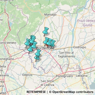 Mappa Via delle Acque, 33170 Pordenone PN, Italia (9.82077)