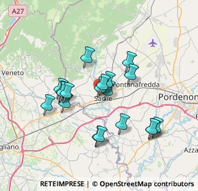 Mappa Via Grava, 33077 Sacile PN, Italia (5.92632)