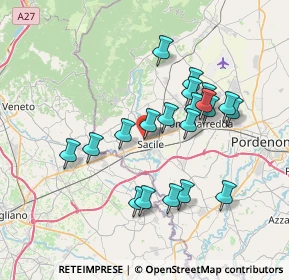 Mappa Via Grava, 33077 Sacile PN, Italia (6.5585)