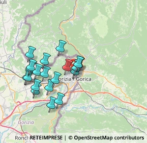 Mappa Via Enrico Rocca, 34170 Gorizia GO, Italia (6.6375)