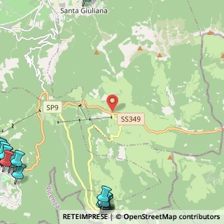 Mappa Località Passo Vezzena, 38056 Levico Terme TN, Italia (4.3545)