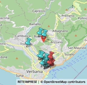 Mappa Via Faustino Donati, 28819 Arizzano VB, Italia (1.865)