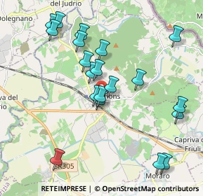 Mappa Viale Friuli, 34071 Cormons GO, Italia (1.9915)