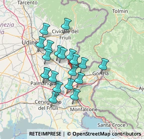 Mappa Viale Friuli, 34071 Cormons GO, Italia (10.8185)