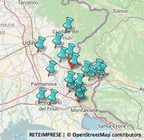 Mappa 34071 Cormons GO, Italia (10.78053)