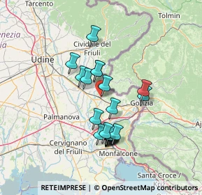 Mappa 34071 Cormons GO, Italia (11.4455)