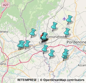 Mappa Via Zamboni, 33077 Sacile PN, Italia (5.3825)