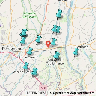 Mappa Via F. Baracca, 33080 Zoppola PN, Italia (7.9215)