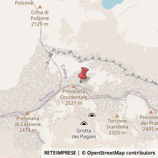 Mappa Pizzo della Presolana, 24020 Colere BG, Italia, 24020 Colere, Bergamo (Lombardia)