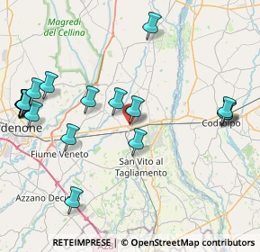 Mappa Via Segluzza, 33072 Casarsa della Delizia PN, Italia (10.058)