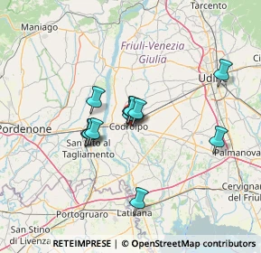 Mappa Via Calvi Pier Fortunato, 33033 Codroipo UD, Italia (10.09727)