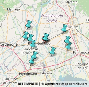 Mappa Via Calvi Pier Fortunato, 33033 Codroipo UD, Italia (10.79429)