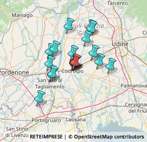 Mappa Via Calvi Pier Fortunato, 33033 Codroipo UD, Italia (9.67944)