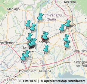 Mappa Via Friuli, 33033 Codroipo UD, Italia (11.43)
