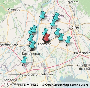 Mappa Via Friuli, 33033 Codroipo UD, Italia (9.63667)