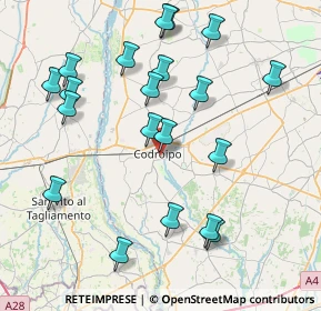 Mappa Via Friuli, 33033 Codroipo UD, Italia (8.5875)