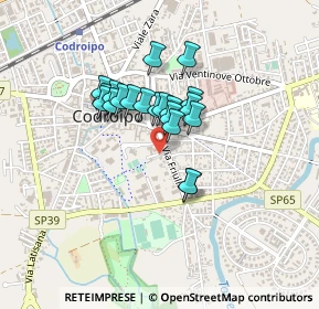 Mappa Via Friuli, 33033 Codroipo UD, Italia (0.295)