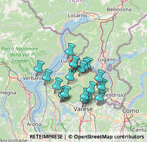 Mappa Via Belvedere, 21010 Montegrino Valtravaglia VA, Italia (10.587)