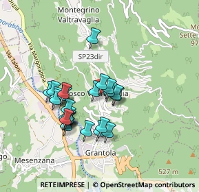 Mappa Via Belvedere, 21010 Montegrino Valtravaglia VA, Italia (0.74)