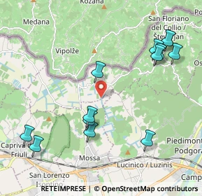 Mappa Unnamed Road, 34070 Mossa GO, Italia (2.36077)