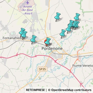 Mappa Largo Cervignano, 33170 Pordenone PN, Italia (4.4625)