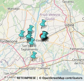 Mappa Via degli Orti, 33033 Codroipo UD, Italia (6.58533)
