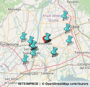 Mappa Via degli Orti, 33033 Codroipo UD, Italia (10.36125)