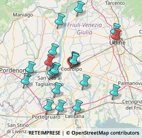 Mappa Via degli Orti, 33033 Codroipo UD, Italia (14.3465)