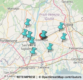 Mappa Via degli Orti, 33033 Codroipo UD, Italia (9.5425)