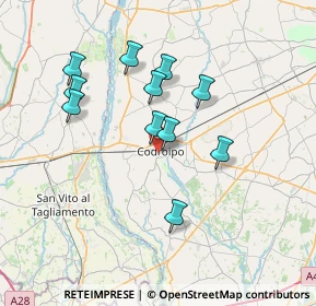 Mappa Via degli Orti, 33033 Codroipo UD, Italia (6.32727)