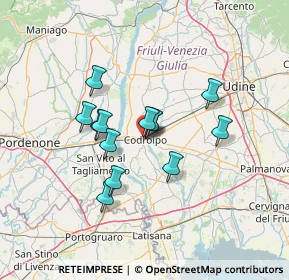 Mappa Vicolo della Roggia, 33033 Codroipo UD, Italia (10.20154)