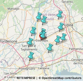 Mappa Vicolo della Roggia, 33033 Codroipo UD, Italia (10.41)