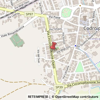Mappa Via circonvallazione ovest 4, 33033 Codroipo, Udine (Friuli-Venezia Giulia)