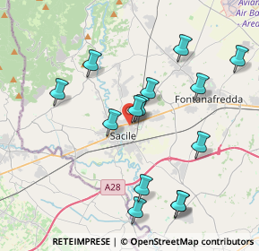 Mappa Vicolo Amalteo, 33077 Sacile PN, Italia (3.91571)