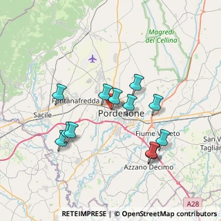 Mappa Via Tessitura, 33170 Pordenone PN, Italia (6.73167)