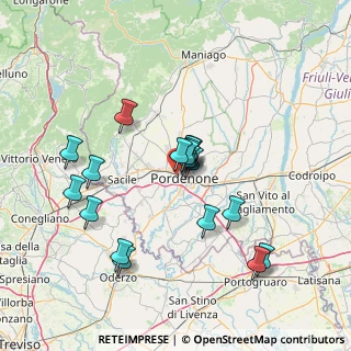 Mappa Via Tessitura, 33170 Pordenone PN, Italia (12.74222)