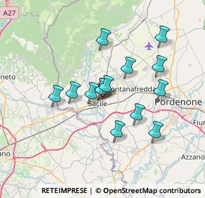 Mappa Via dello Stadio, 33077 Sacile PN, Italia (5.65143)