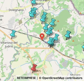 Mappa Via Judrio, 34071 Cormons GO, Italia (1.9365)